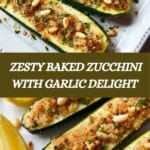Best Baked Zucchini with Garlic and Lemon Recipe