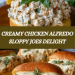 Chicken Alfredo Sloppy Joes Recipe