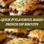 Baked French Dip Biscuits Recipe