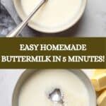 How to Make Buttermilk at Home Recipe