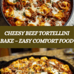 Cheesy Beef Tortellini Bake Recipe