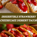 Strawberry Cheesecake Dessert Tacos Recipe