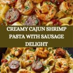 Irresistible Creamy Cajun Shrimp Pasta with Sausage Recipe