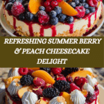 Summer Berry and Peach Cheesecake Recipe