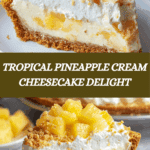 Pineapple Cream Cheesecake Recipe