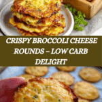Best Low Carb Crispy Broccoli Cheese Rounds Recipe