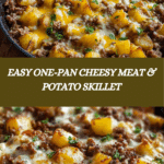 One-Pan Cheesy Meat & Potato Skillet Recipe