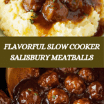 Slow Cooker Salisbury Steak Meatballs Recipe