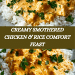 Creamy Smothered Chicken and Rice Recipe