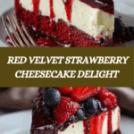 Red Velvet Strawberry Cheesecake Recipe