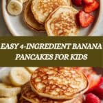 Kid-Friendly 4-Ingredient Banana Pancakes Recipe