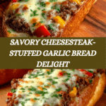 Cheesesteak-Stuffed Garlic Loaf Recipe