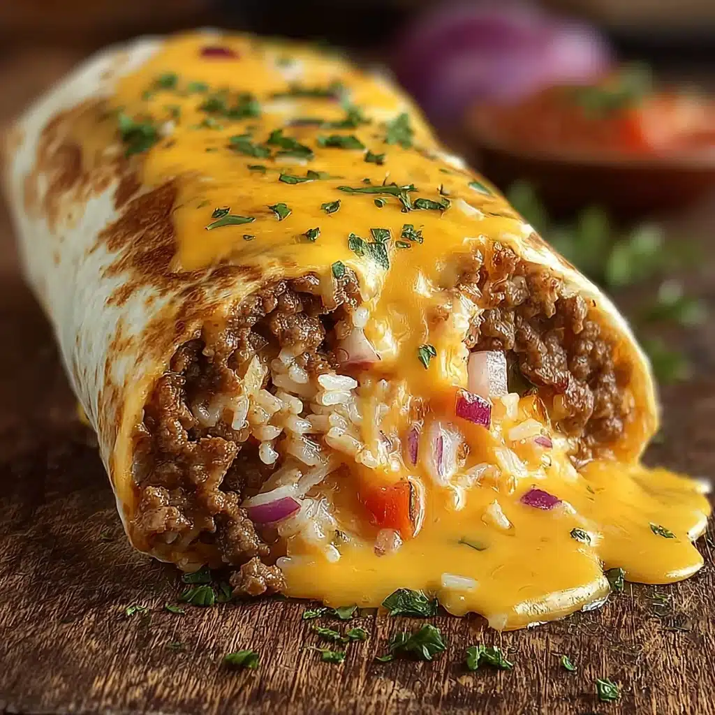 Taco Bell Inspired Beefy Melt Burrito Recipe - Recipe Image