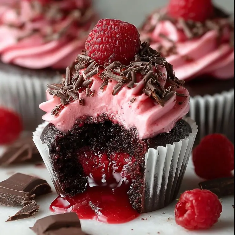 Raspberry Chocolate Lava Cupcakes Recipe