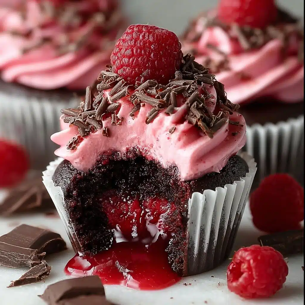 Raspberry Chocolate Lava Cupcakes Recipe