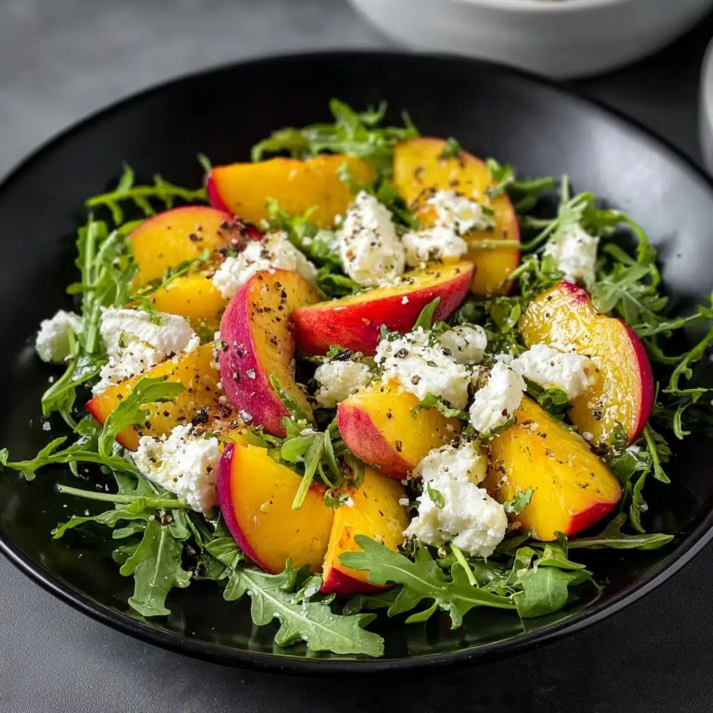 Simple Peach Feta Salad Recipe - Recipe Image