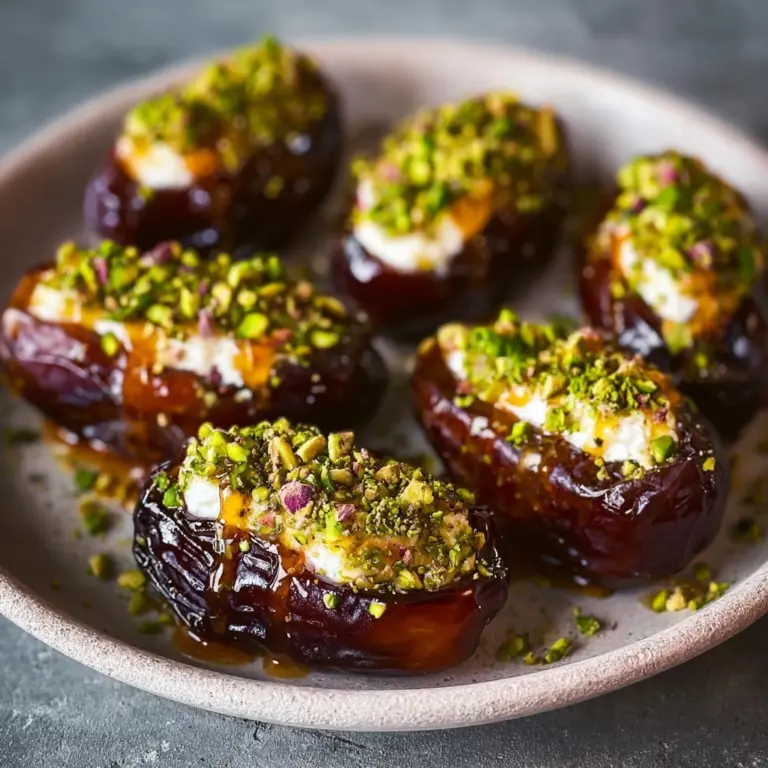Honey Pistachio Ricotta Stuffed Dates Recipe