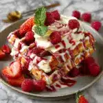 Red Velvet Marble Waffles Recipe
