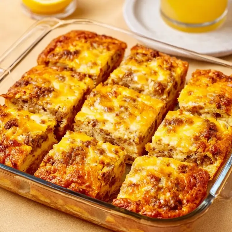 Sausage Cheese Butter Swim Biscuits Recipe