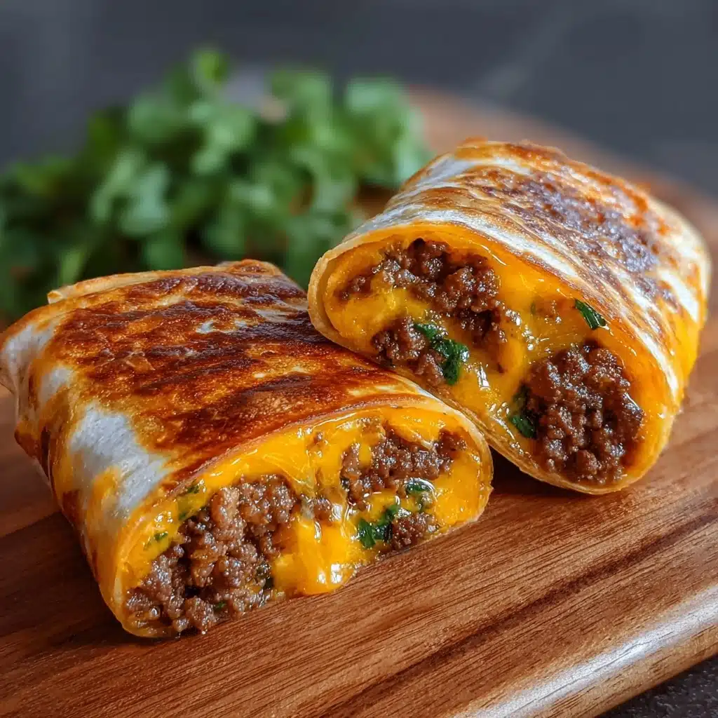 Easy Garlic Butter Beef Cheeseburger Rollups Recipe - Recipe Image