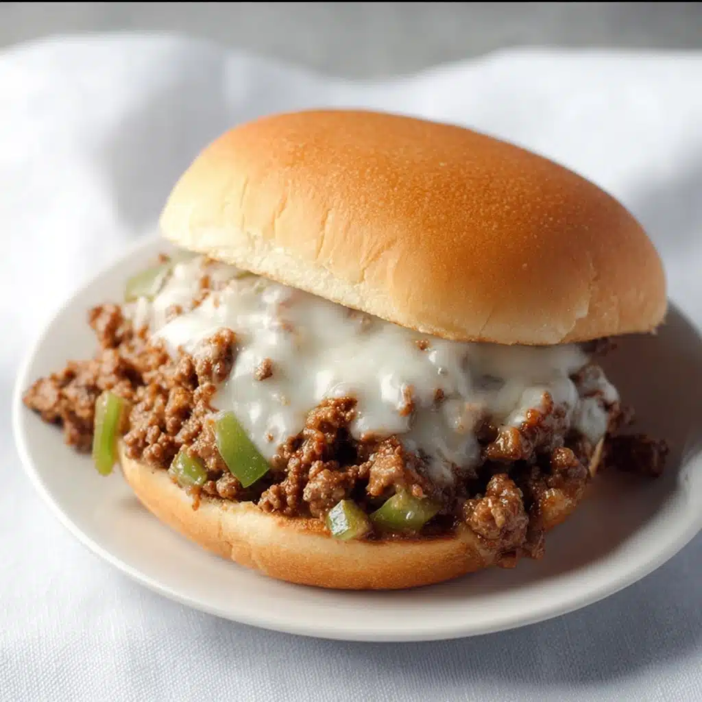 Cheesesteak Style Sloppy Joes Recipe - Recipe Image