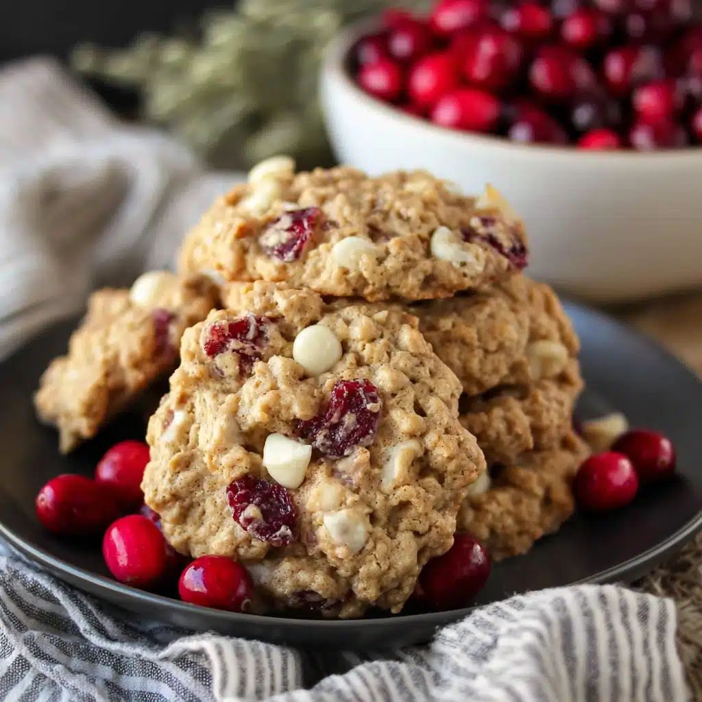 White Chocolate Oatmeal Cranberry Cookies Recipe - Recipe Image