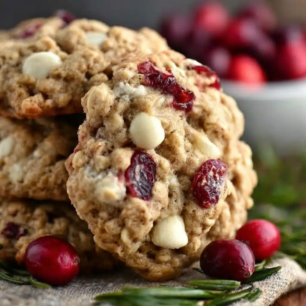 White Chocolate Oatmeal Cranberry Cookies Recipe - Recipe Image