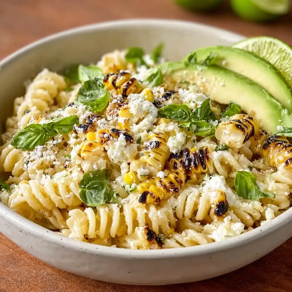 Creamy Street Corn Pasta Salad Recipe - Recipe Image