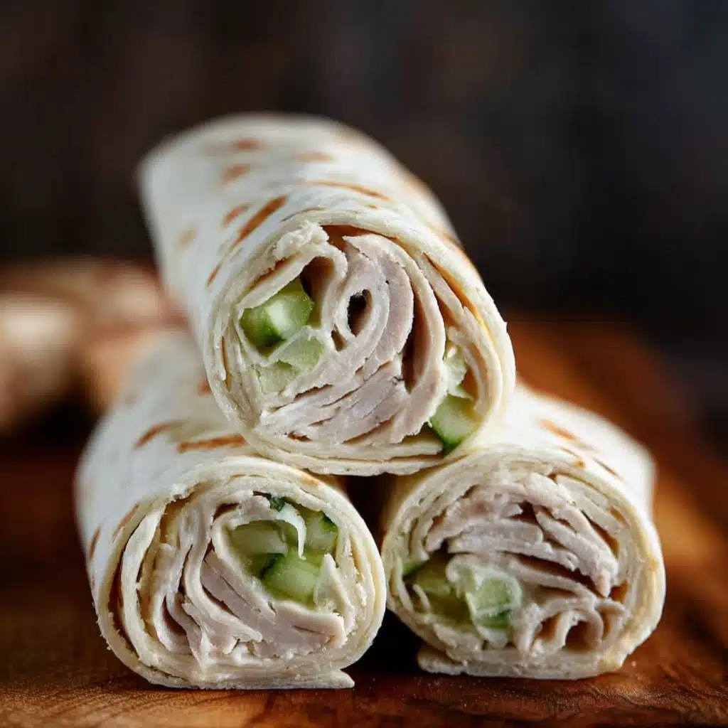 Cucumber Ranch Turkey Tortilla Wrap Recipe - Recipe Image