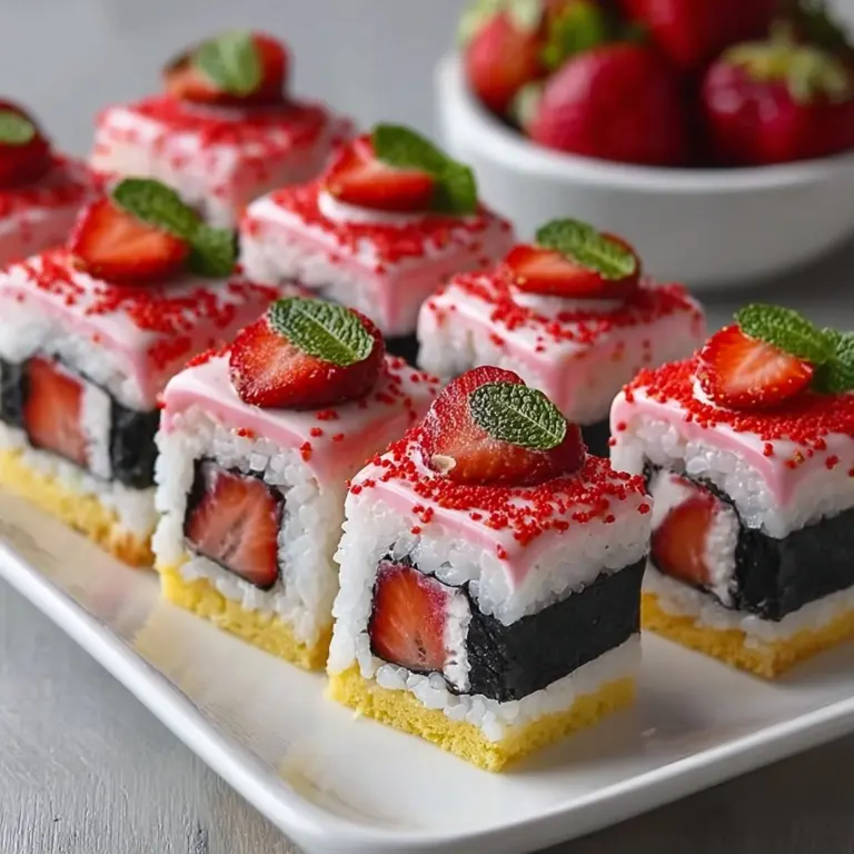 Strawberry Shortcake Sushi Recipe