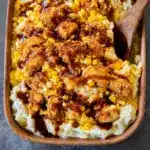 Mashed Potato Casserole with Crispy Chicken Recipe