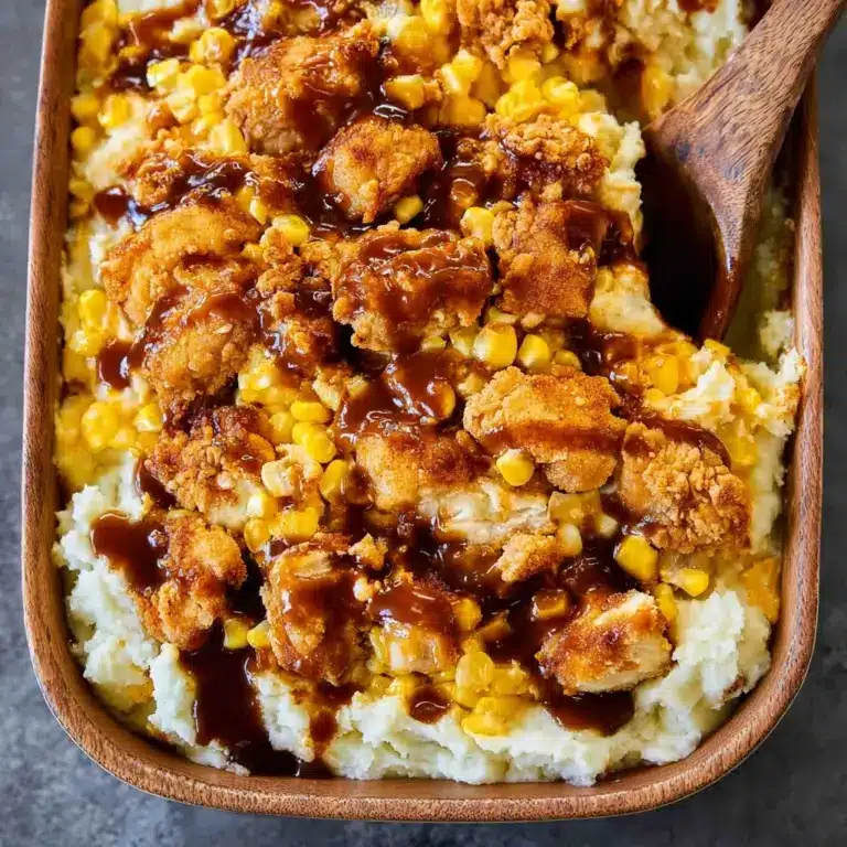 Mashed Potato Casserole with Crispy Chicken Recipe