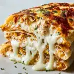 Cheesy Garlic Chicken Wraps Recipe