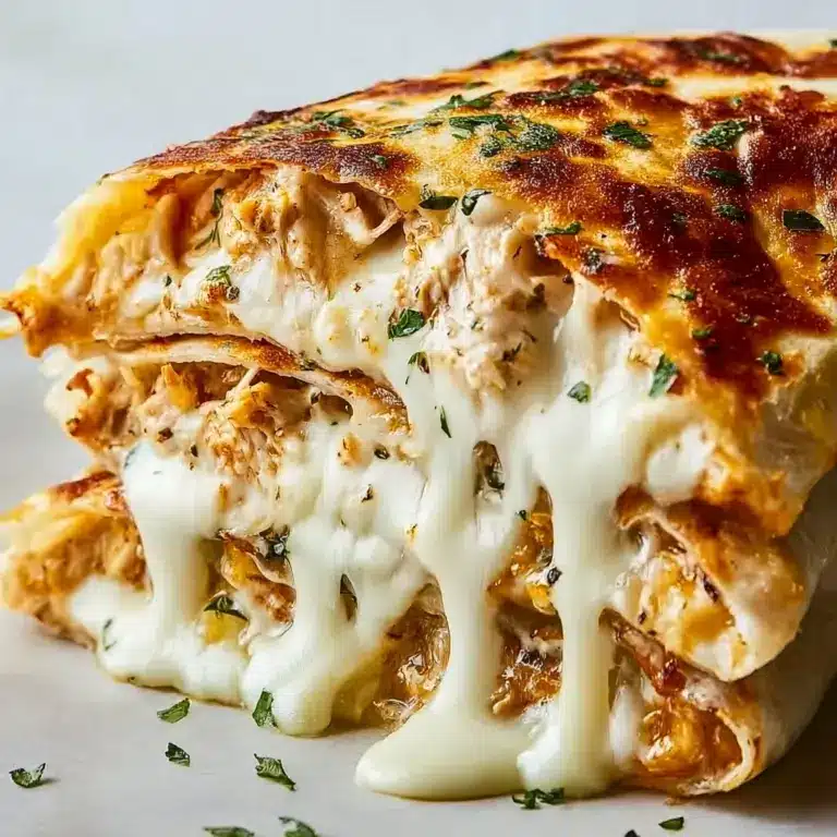 Cheesy Garlic Chicken Wraps Recipe