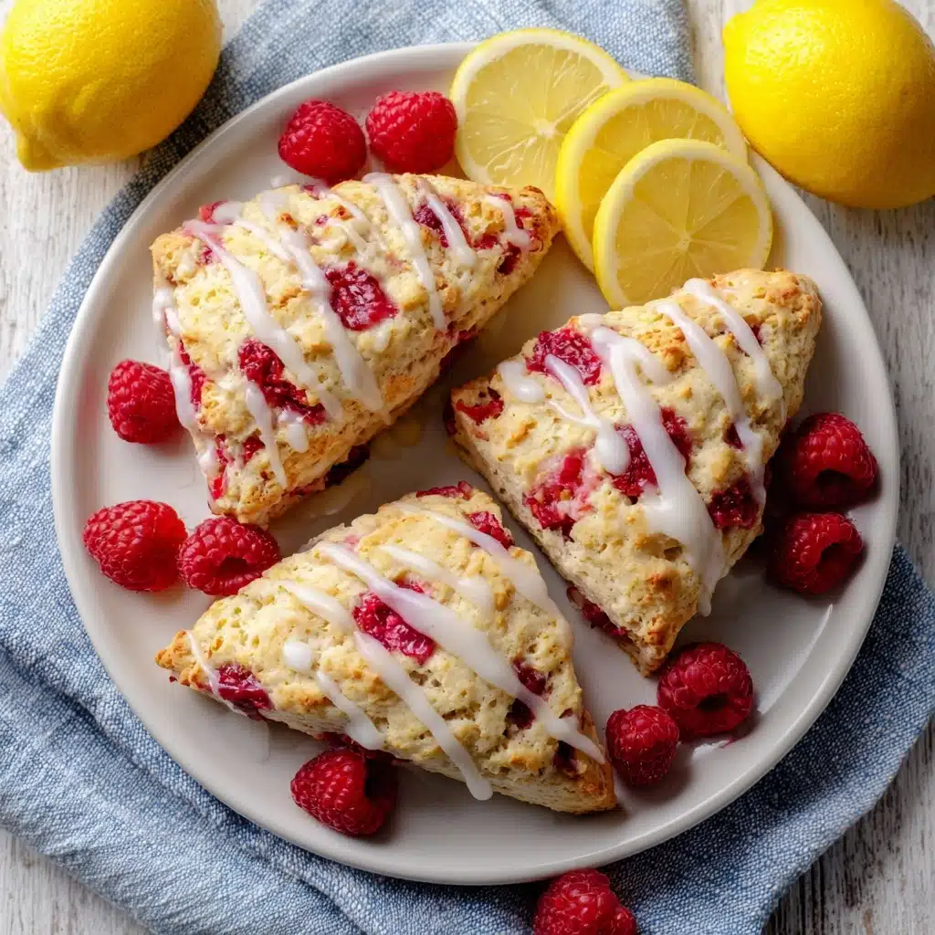 Lemon Raspberry Scones Recipe - Recipe Image