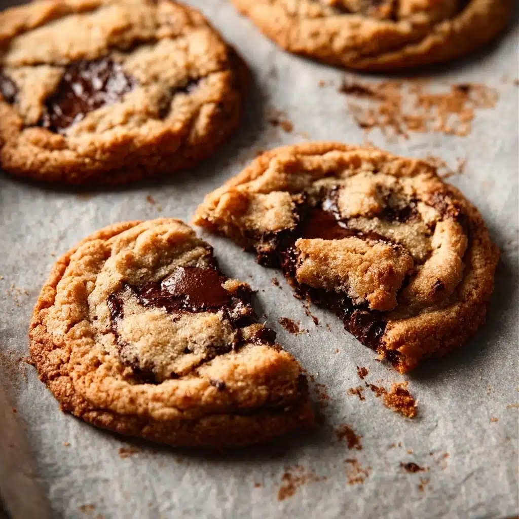 Peanut Butter Chocolate Caramel Cookies Recipe - Recipe Image