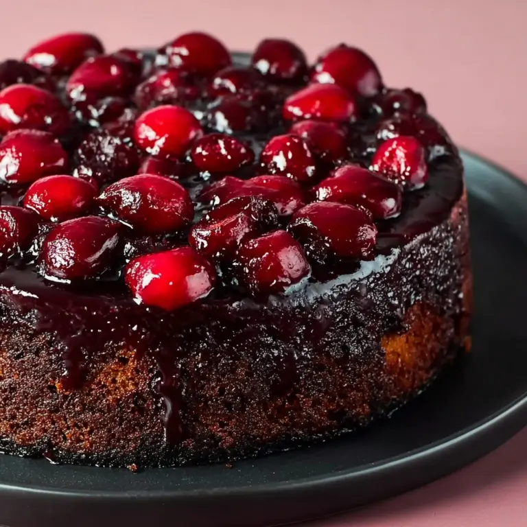 Chocolate Cherry Upside Down Cake Recipe