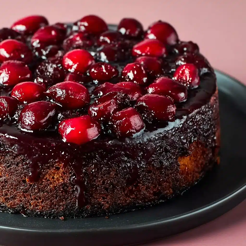 Chocolate Cherry Upside Down Cake Recipe