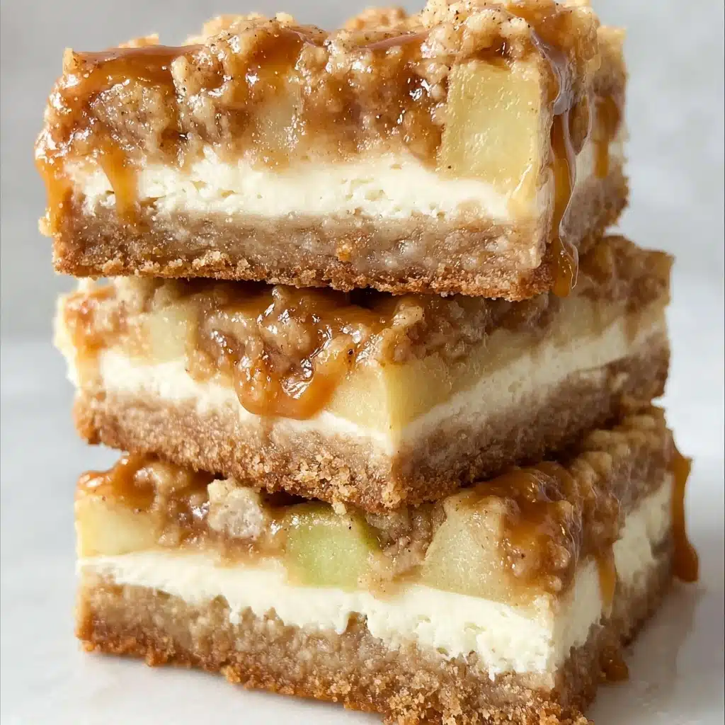 Caramel Apple Cheesecake Bars Recipe - Recipe Image