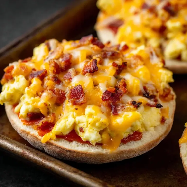 English Muffin Breakfast Pizzas Recipe