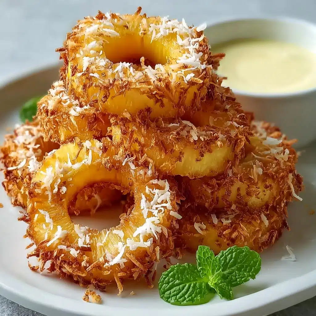 Fried Pineapple Rings Recipe - Recipe Image