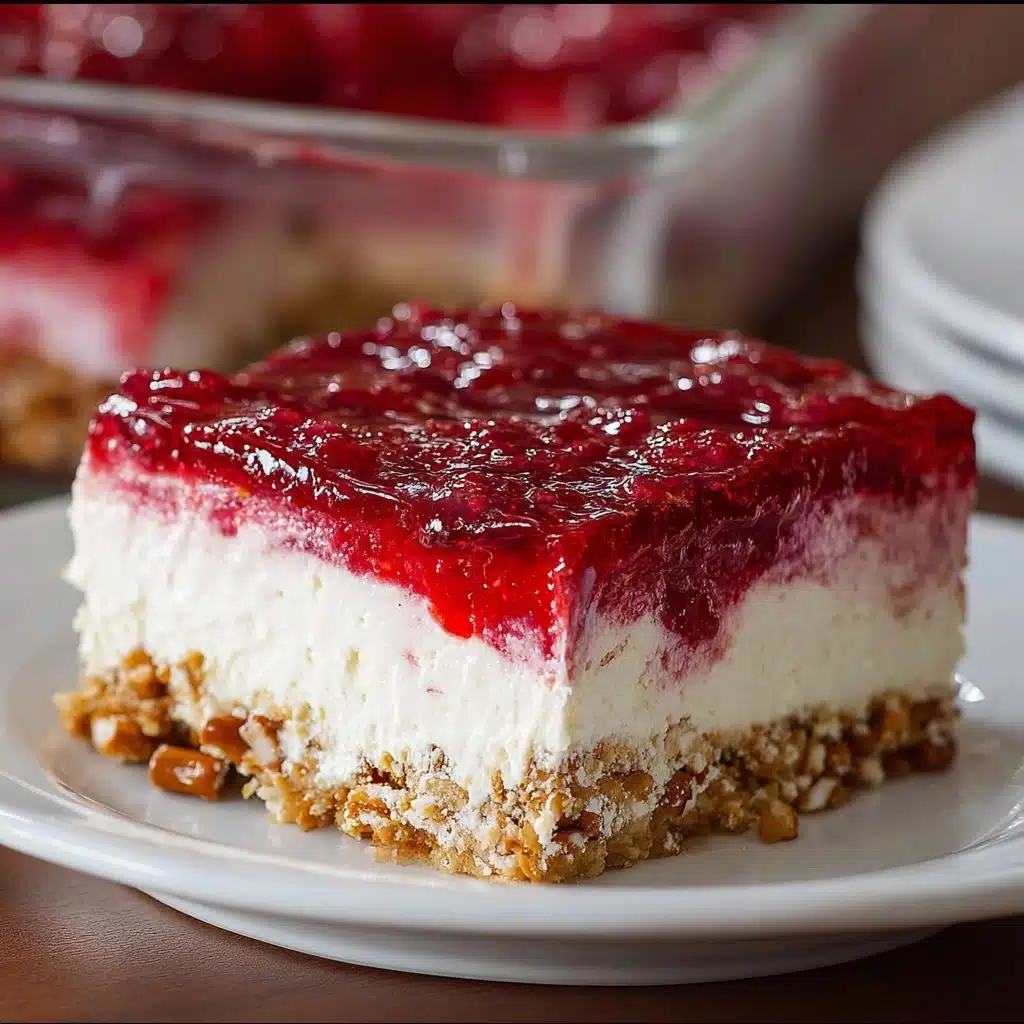 Raspberry Pretzel Salad Recipe