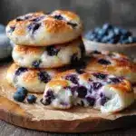 Fluffy Cottage Cheese Blueberry Cloud Bread Recipe