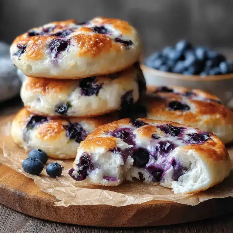 Fluffy Cottage Cheese Blueberry Cloud Bread Recipe