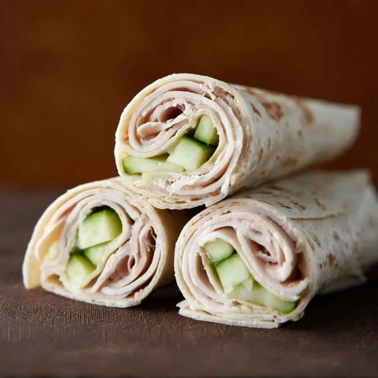 Cucumber Ranch Turkey Tortilla Wrap Recipe