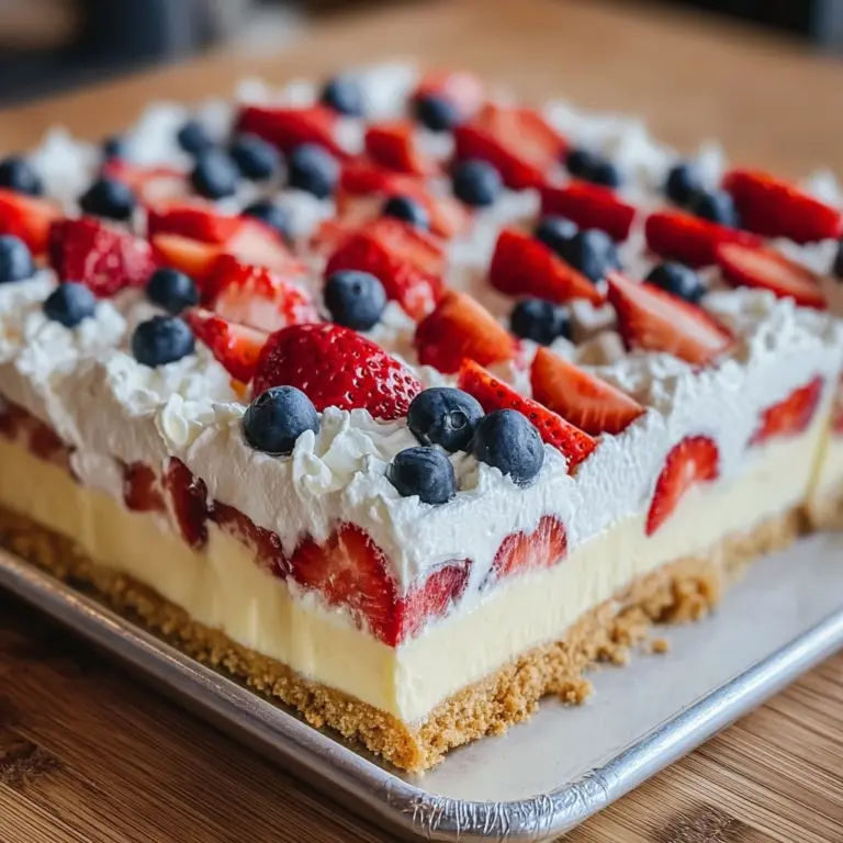 Patriotic Cheesecake BarsIngredients Recipe