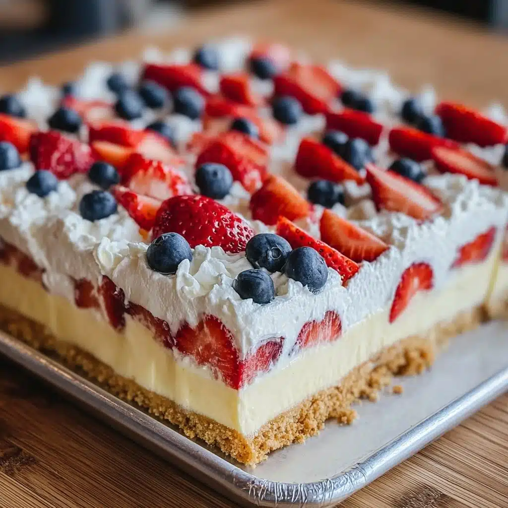 Patriotic Cheesecake BarsIngredients Recipe - Recipe Image