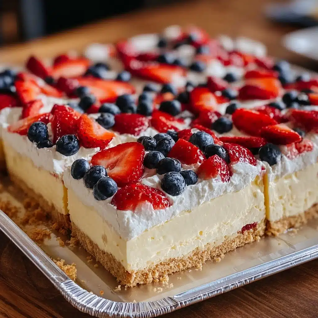 Patriotic Cheesecake BarsIngredients Recipe - Recipe Image