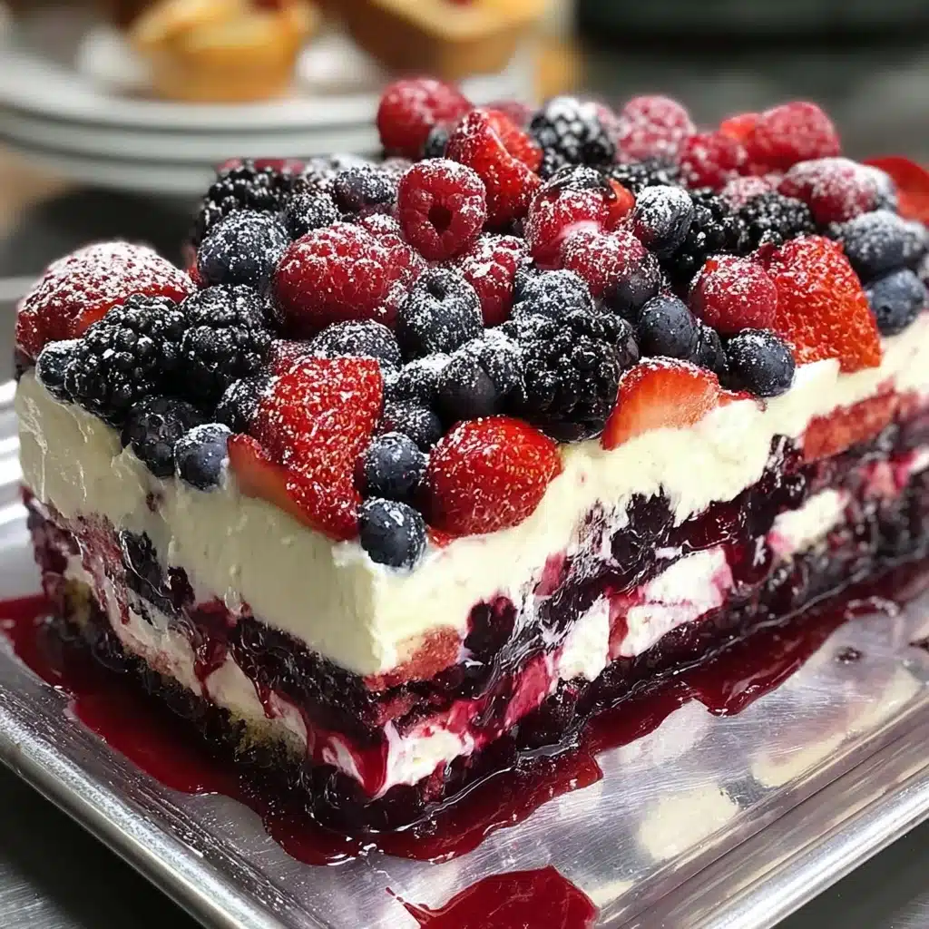 No Bake Summer Berry Lasagna Recipe
