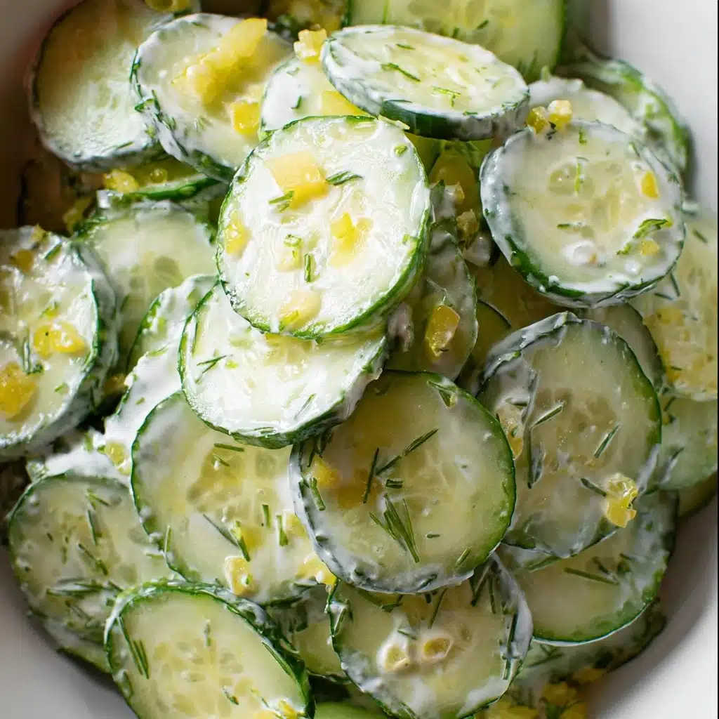 Pickle Juice Ranch Cucumber Salad Recipe